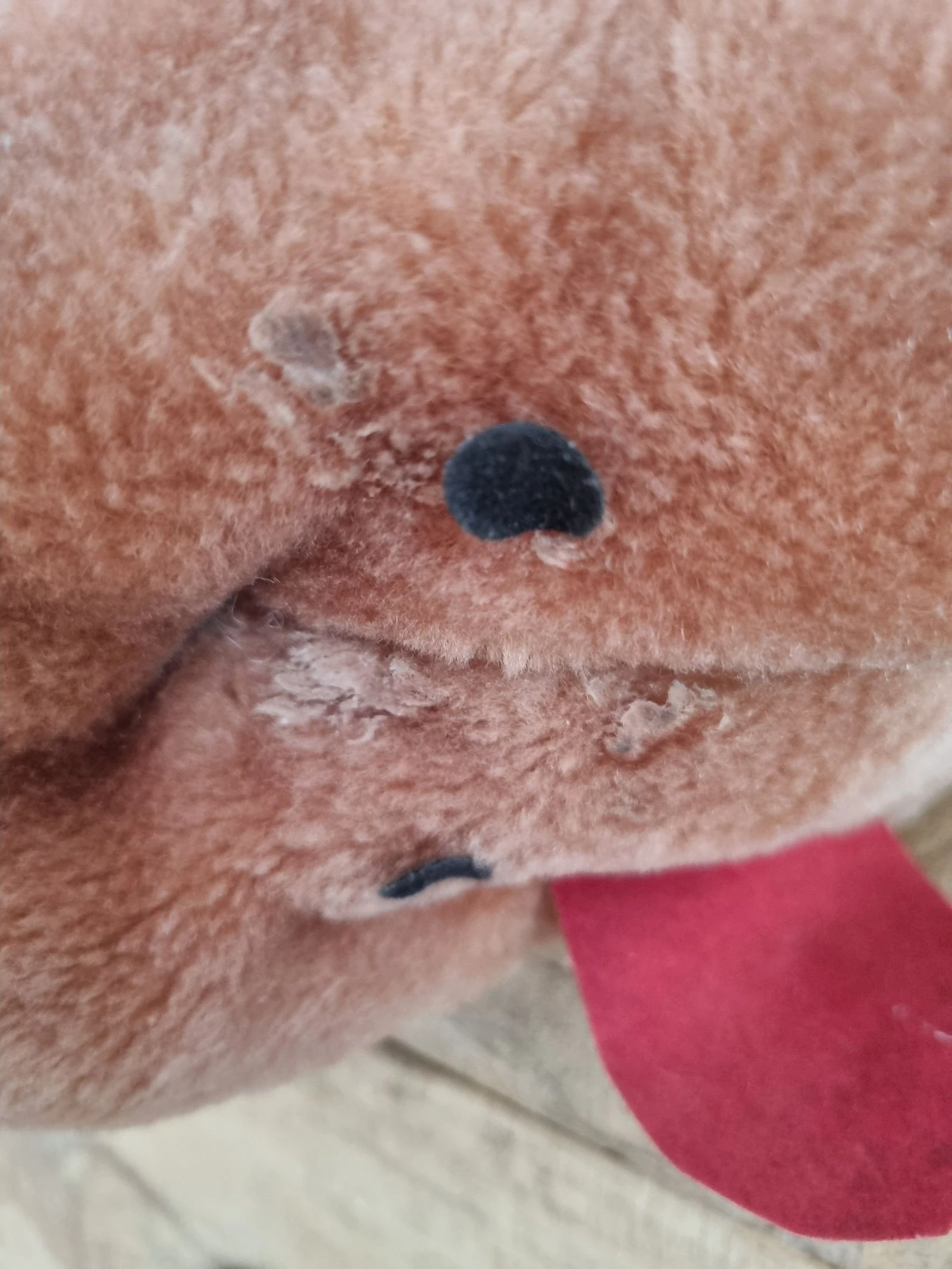 Grote pluche hond Vintage – Franse productie (Échauffour) 75 cm – photo 6